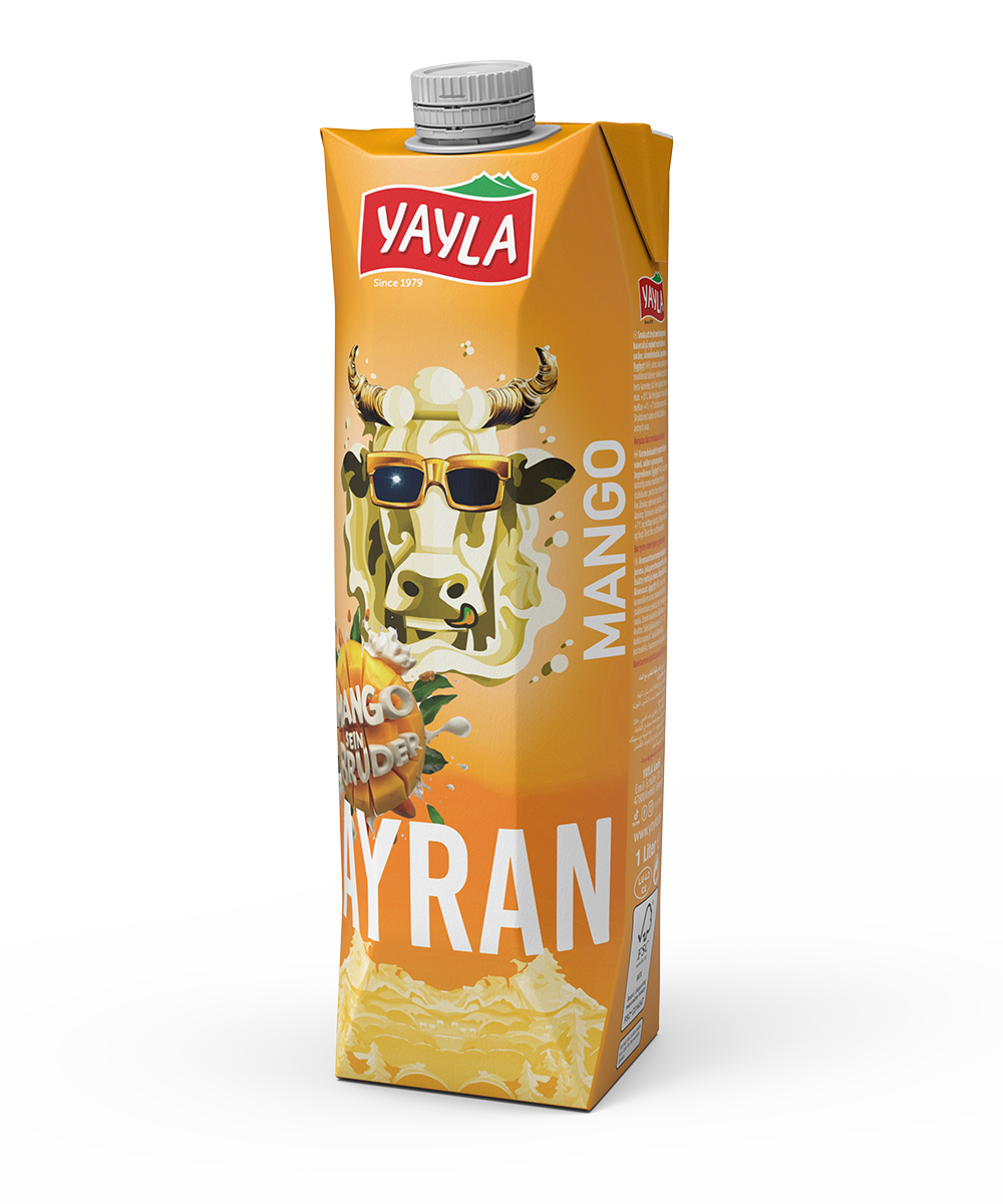 Ayran-Joghurt-Drink mit Mango-Aroma